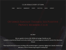 Tablet Screenshot of clubdebauchery.com